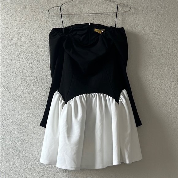 Awaylee Drop Waist Off The Shoulder Mini Dress - Picture 2 of 13